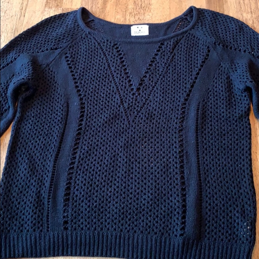 Urban Outfitters black mesh sweater
